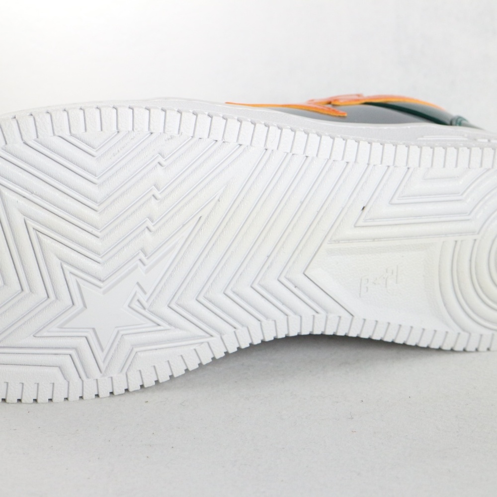 SOLD!!! BATHING APE Bapesta Green Orange Grey 2017 - Picture 8 of 8